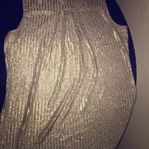 Golden Polyester and Spandex